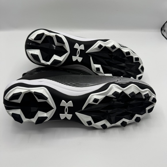Under Armour UA Toxic Six Football‎ Cleats Black Neon Yellow Mens Size 10.5